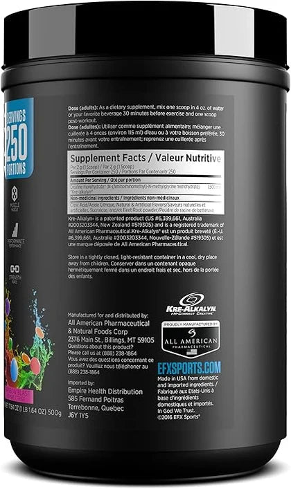 EFX Kre-Alkalyn Powder – 500 g