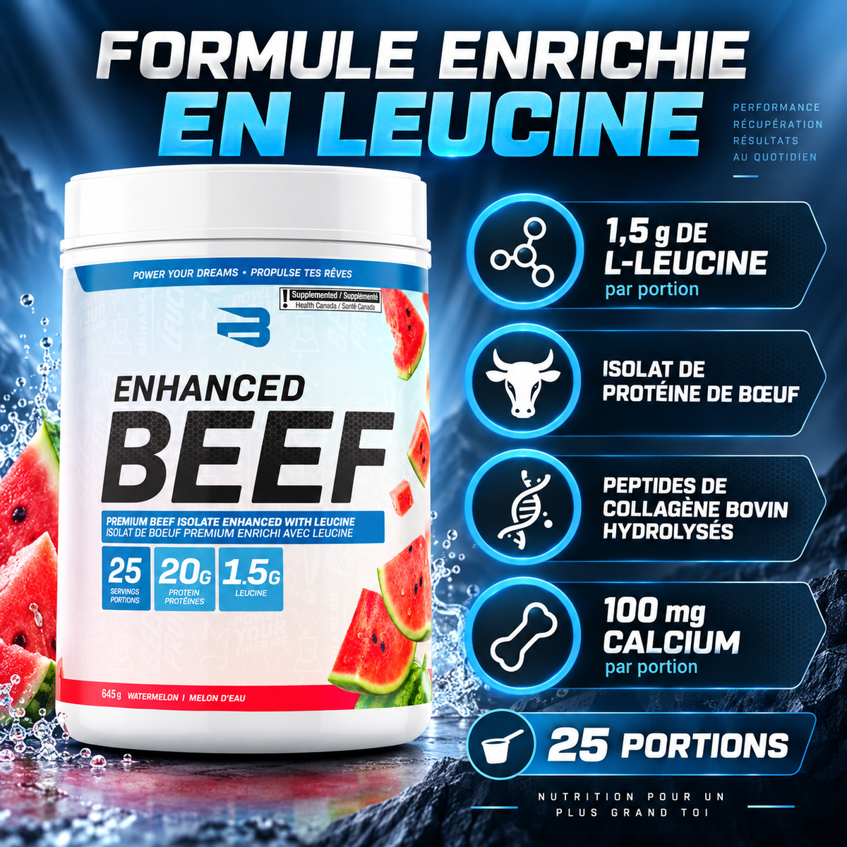 Believe Enhanced Beef Protein – 25 servings
