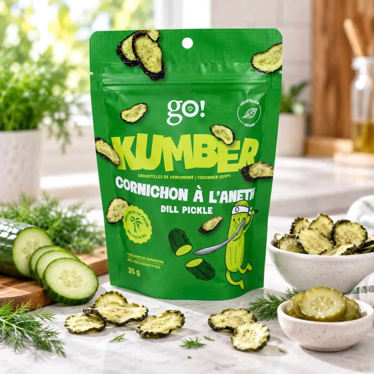 Go Nutrition GO KUMBER – Chips de concombre 35 g