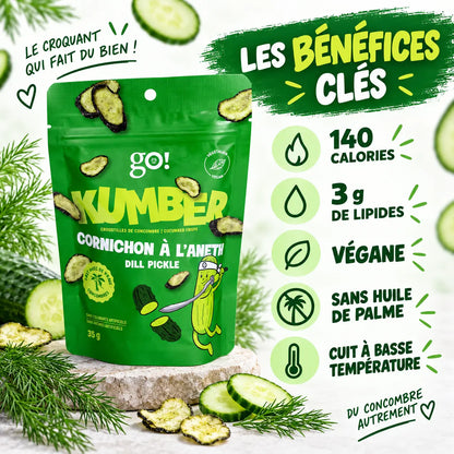 Go Nutrition GO KUMBER – Chips de concombre 35 g