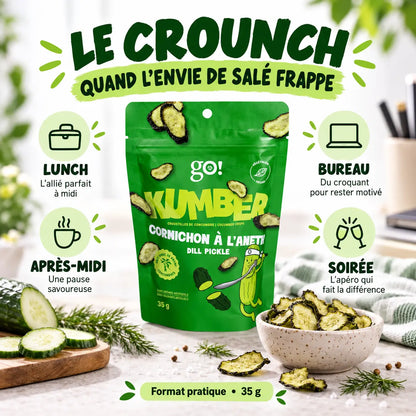 Go Nutrition GO KUMBER – Chips de concombre 35 g