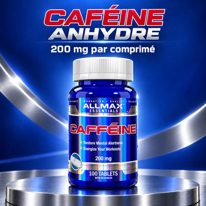 Allmax - Caféine 200 mg - 100 comprimés
