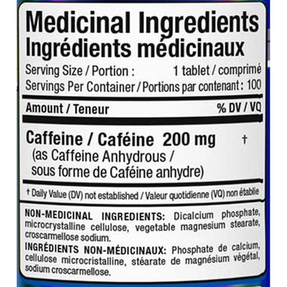 Allmax - Caféine 200 mg - 100 comprimés