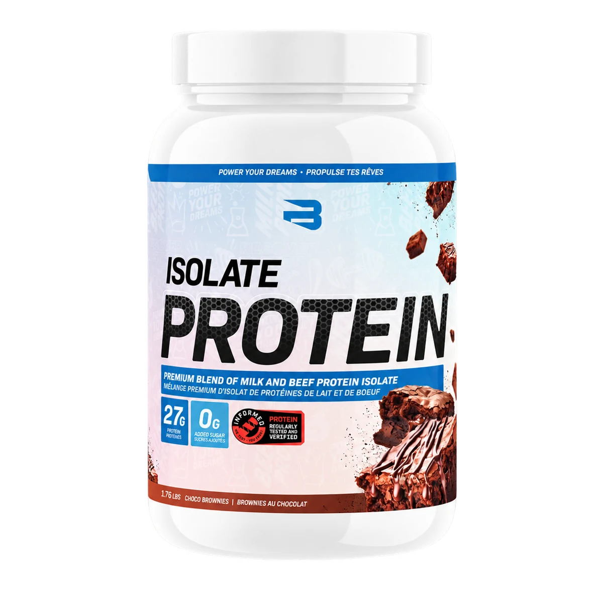 Believe Supplements - Isolate Protein - 1,76 lb et 4,4 lb