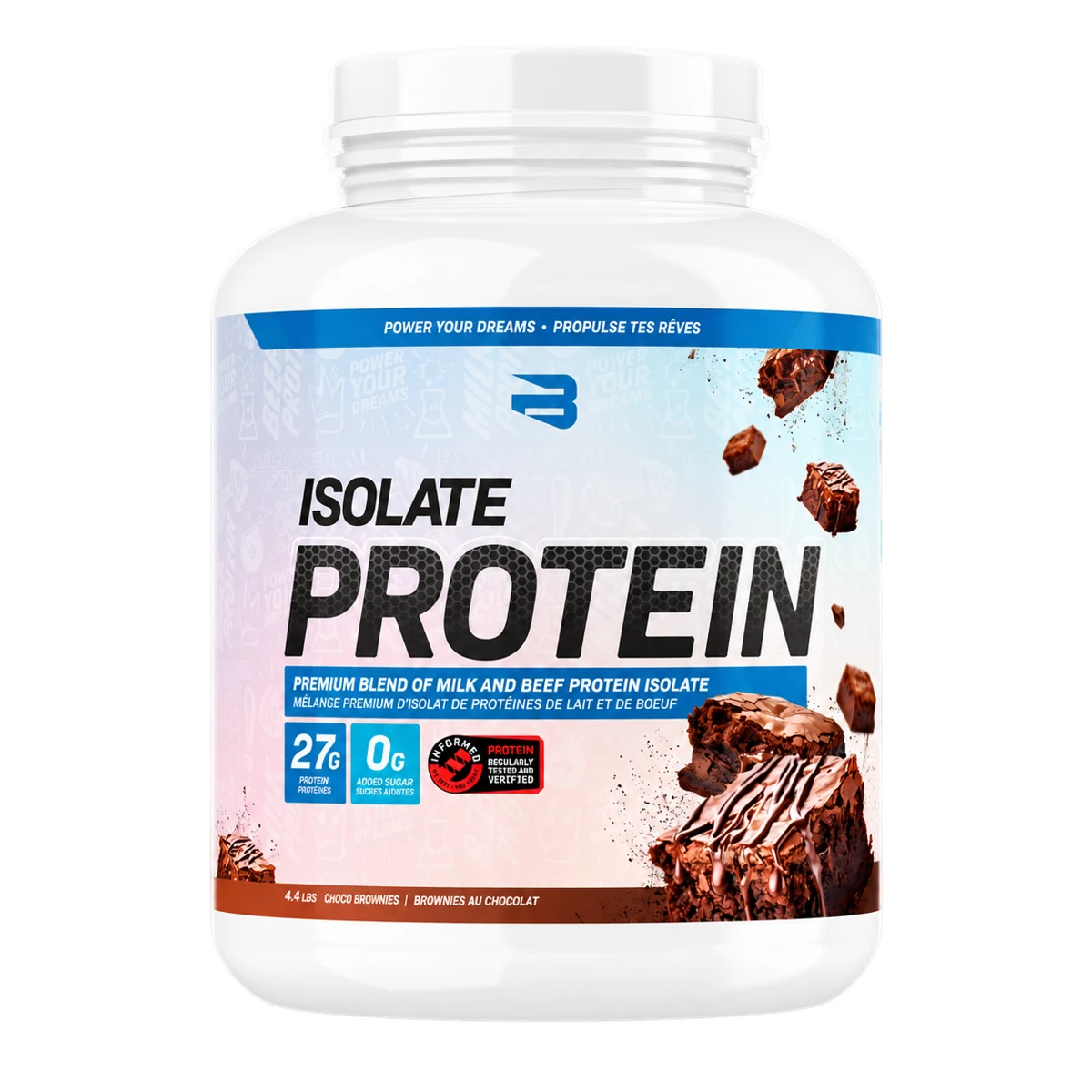 Believe Supplements - Isolate Protein - 1,76 lb et 4,4 lb