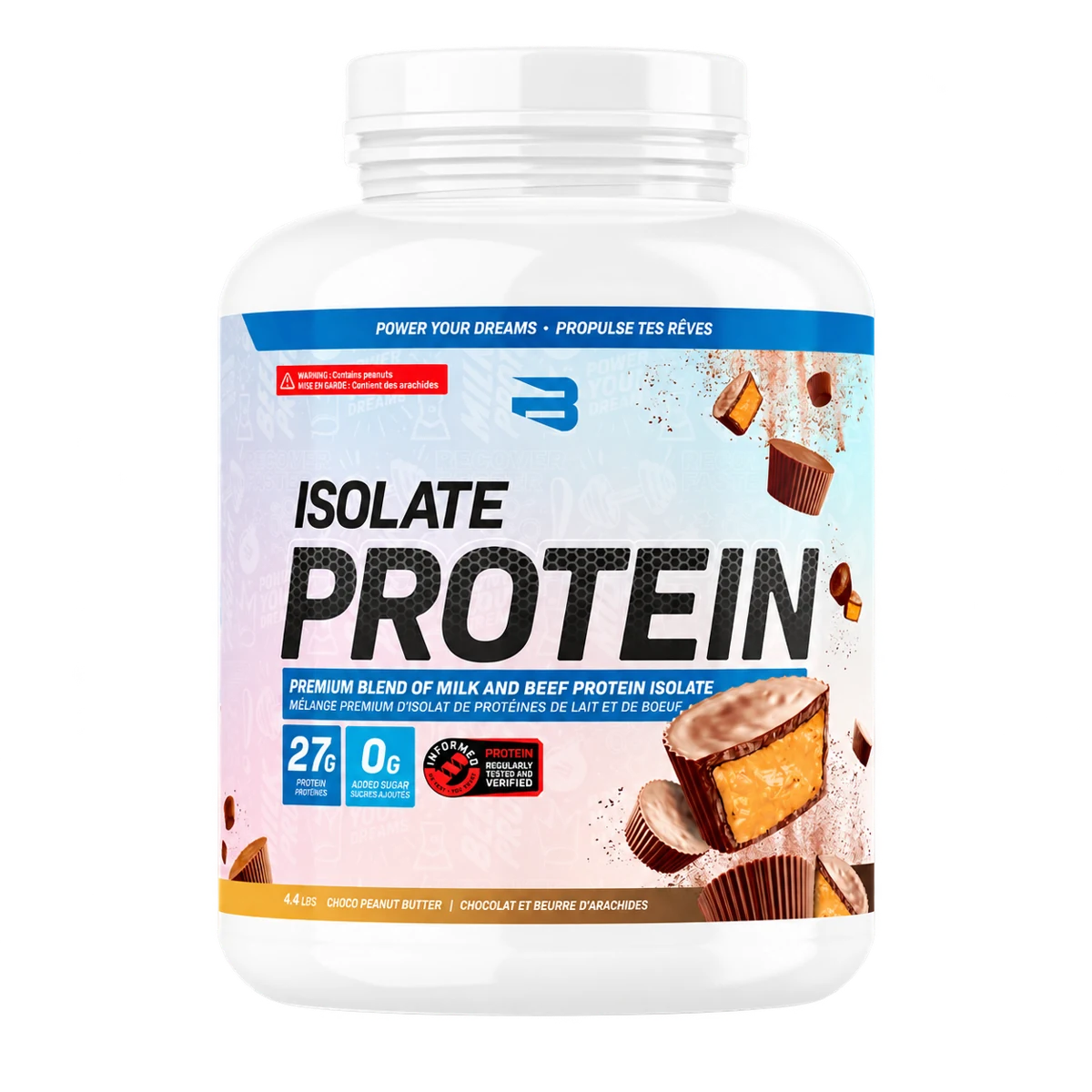 Believe Supplements - Isolate Protein - 1,76 lb et 4,4 lb