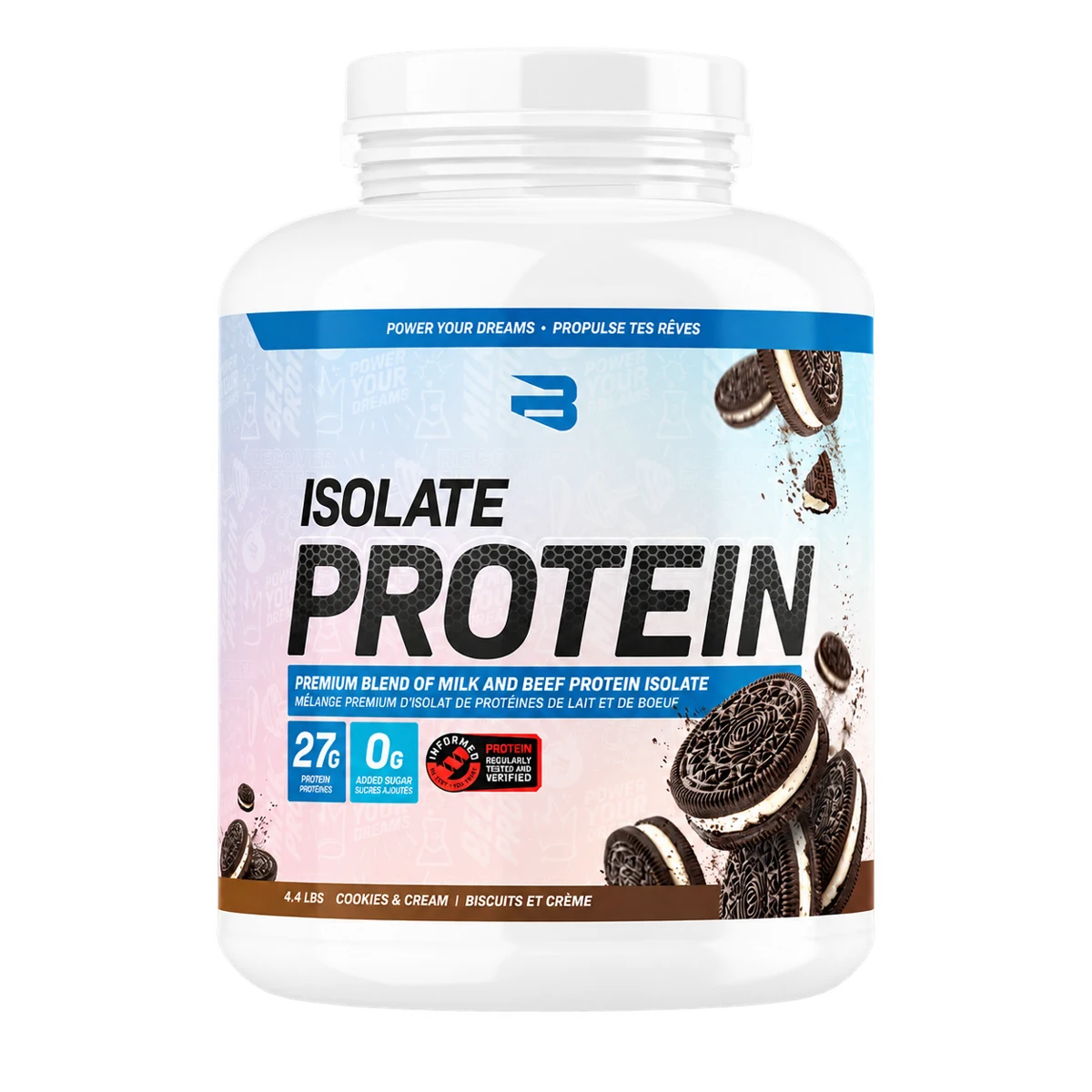 Believe Supplements - Isolate Protein - 1,76 lb et 4,4 lb