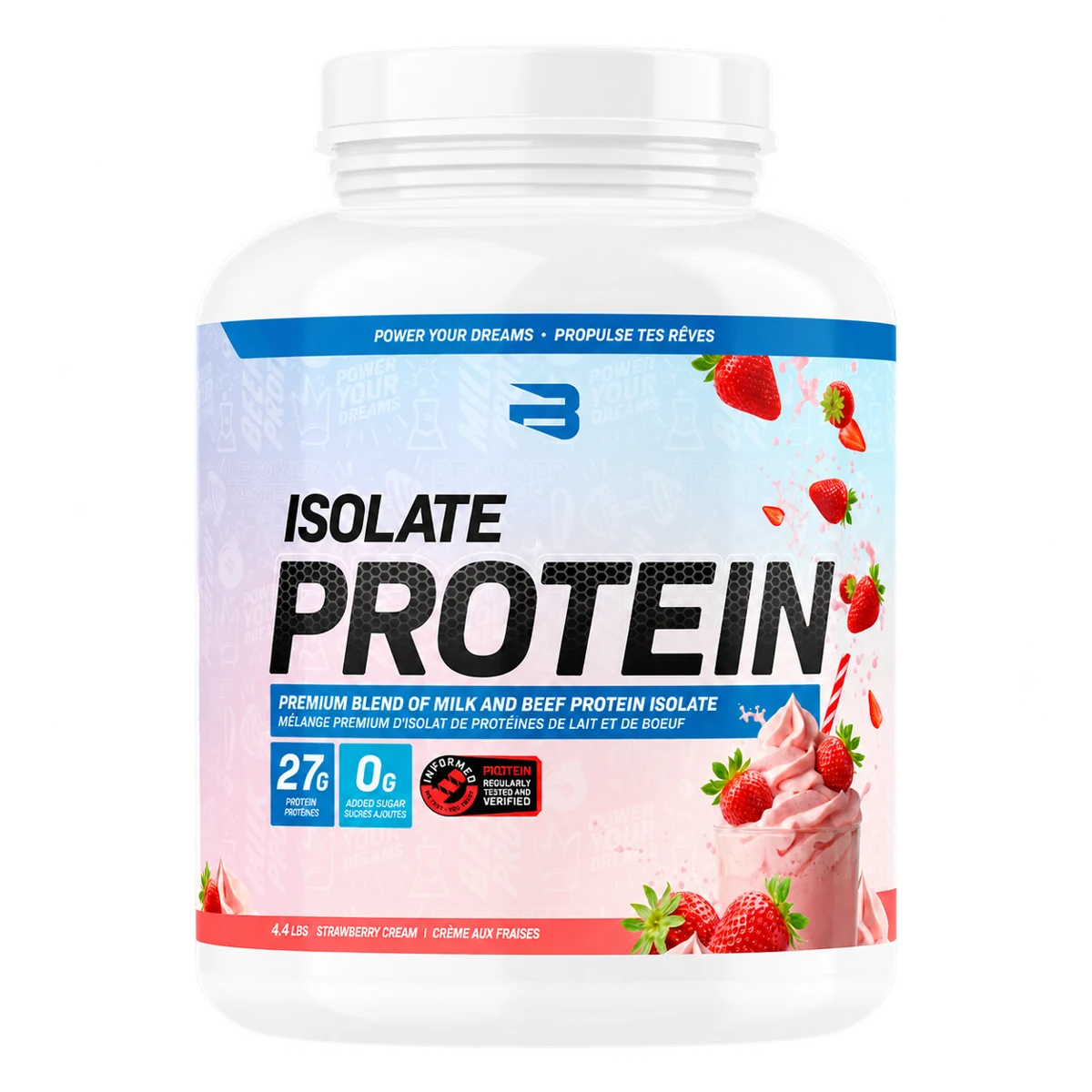 Believe Supplements - Isolate Protein - 1,76 lb et 4,4 lb