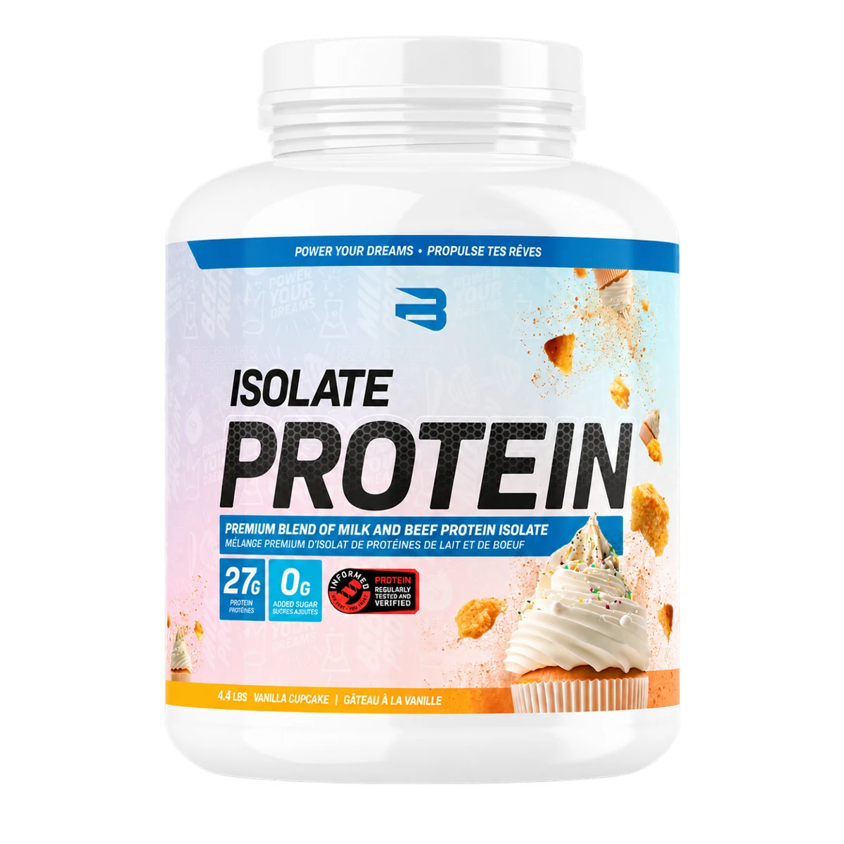 Believe Supplements - Isolate Protein - 1,76 lb et 4,4 lb