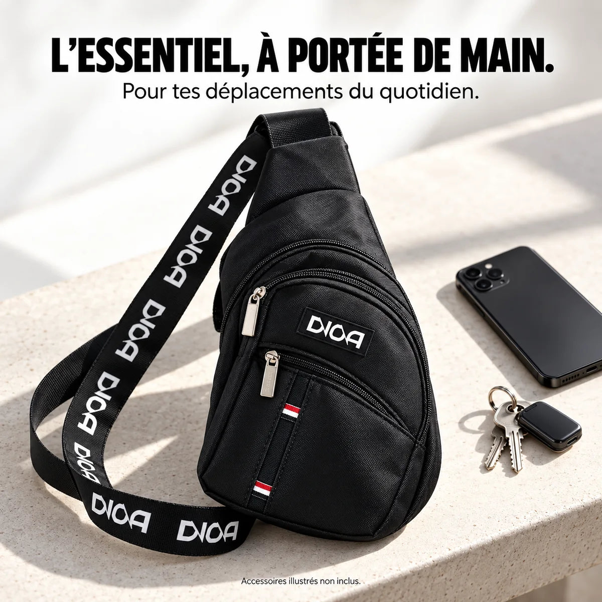 Dioa Fitness Apparel – Sacoche Dioa en bandoulière