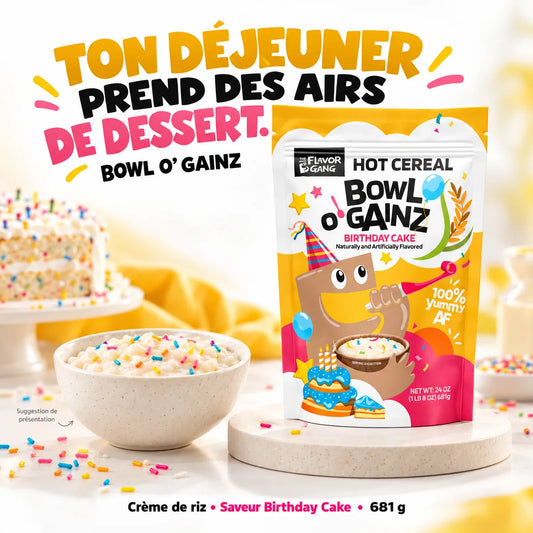 The Flavor Gang - Céréales chaudes Bowl o’ Gainz – 681 g
