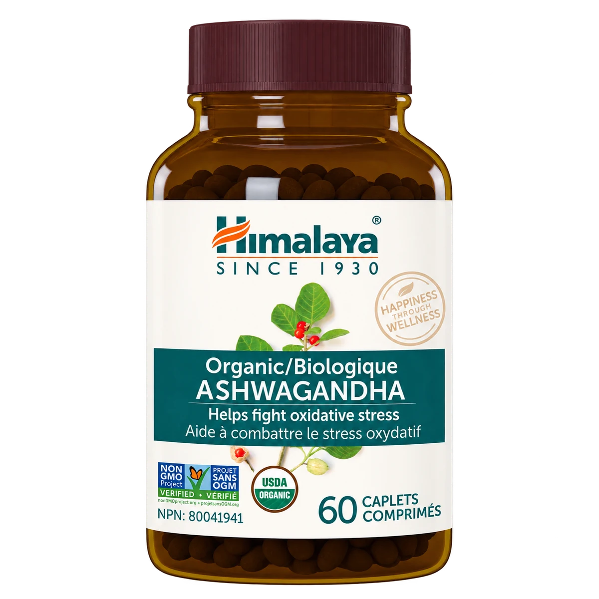 Himalaya - Ashwagandha biologique - 60 comprimés