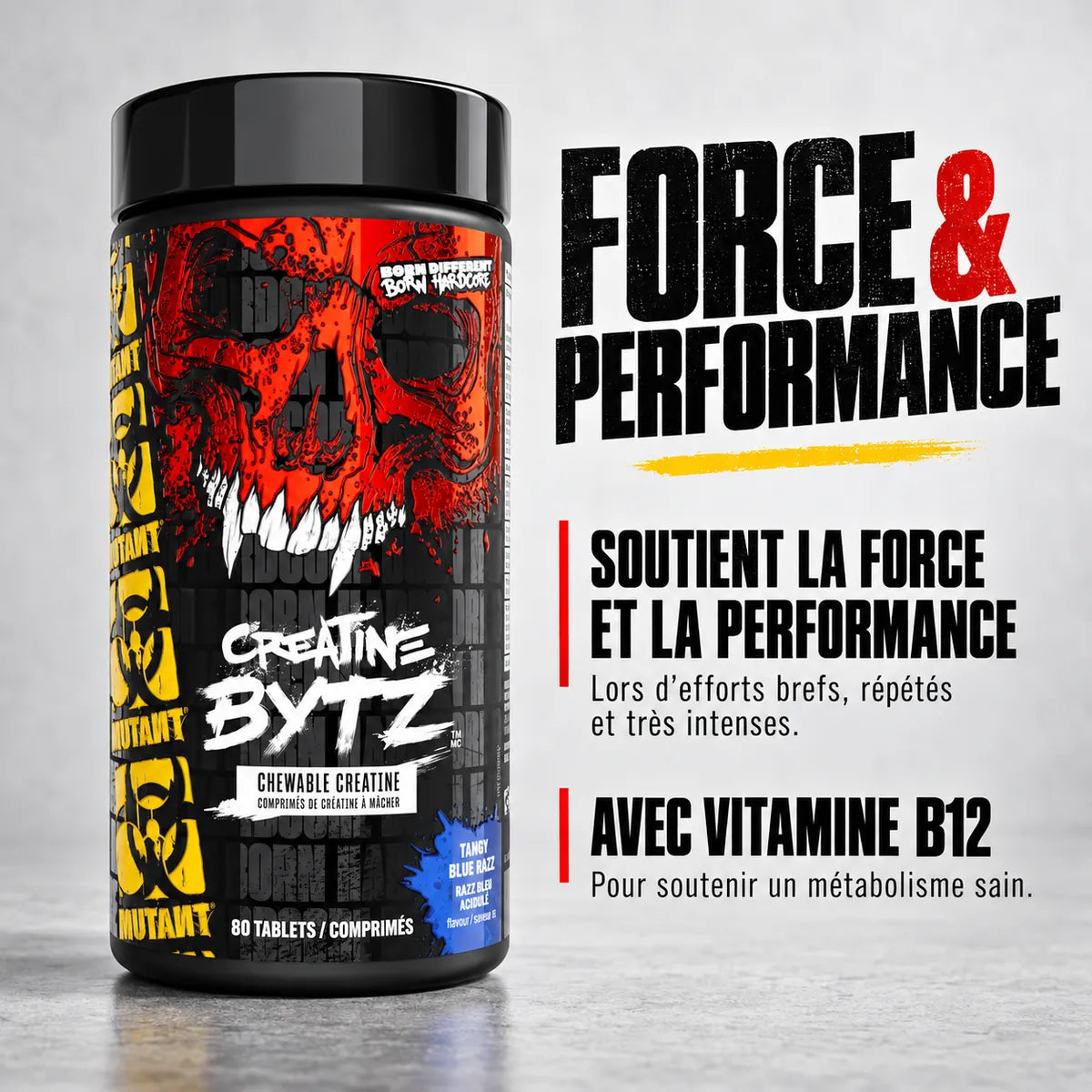 MUTANT Creatine BYTZ – 80 comprimés à croquer