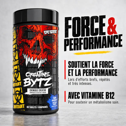 MUTANT Creatine BYTZ – 80 comprimés à croquer