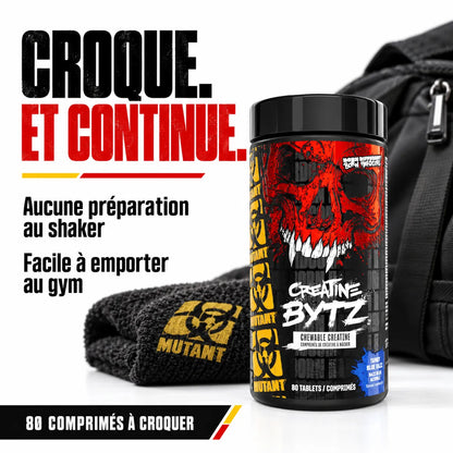 MUTANT Creatine BYTZ – 80 comprimés à croquer