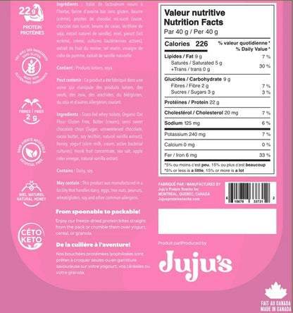Juju's Protein Bites Lyophilisées – 80 g