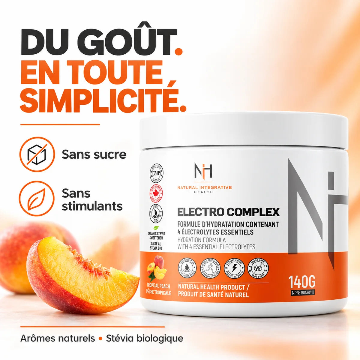 NIH Electro Complex – Électrolytes – 140 g