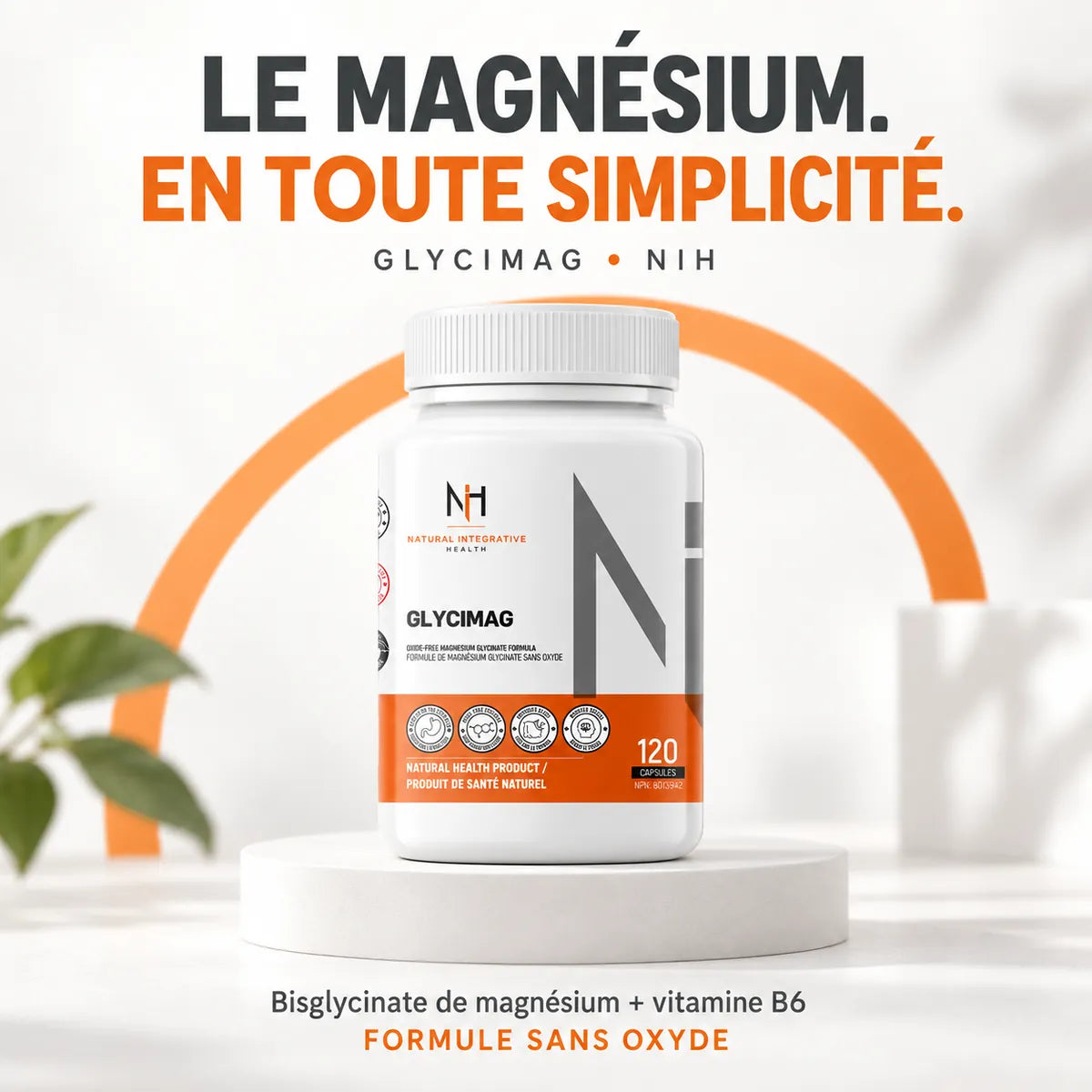 NIH Glycimag – Magnésium bisglycinate + B6