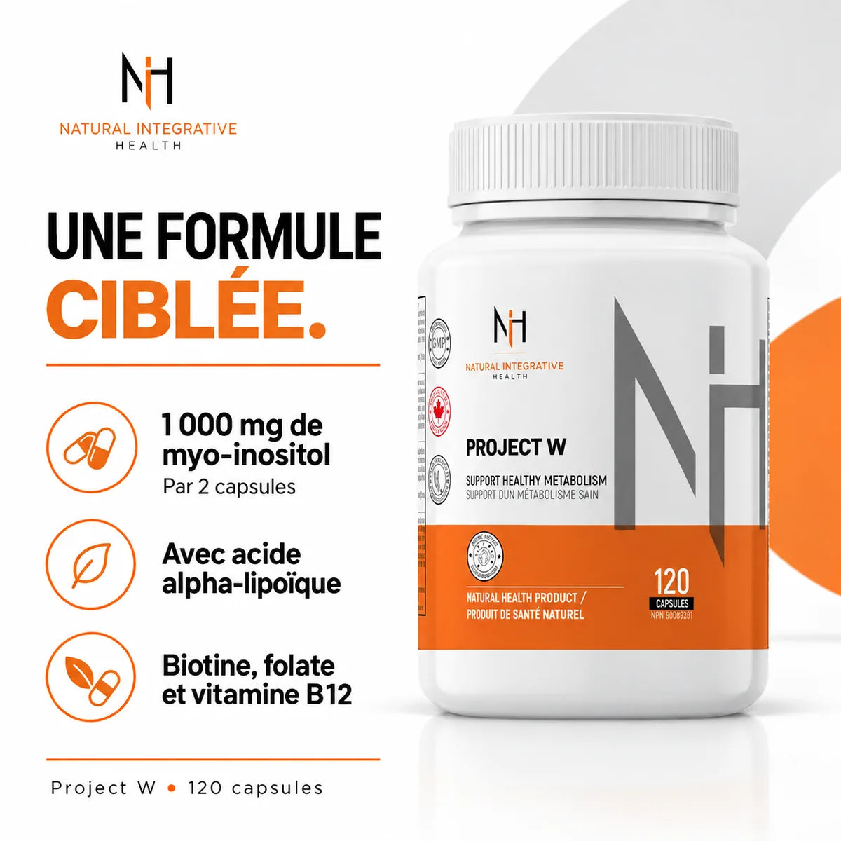 NIH Project W – 120 capsules