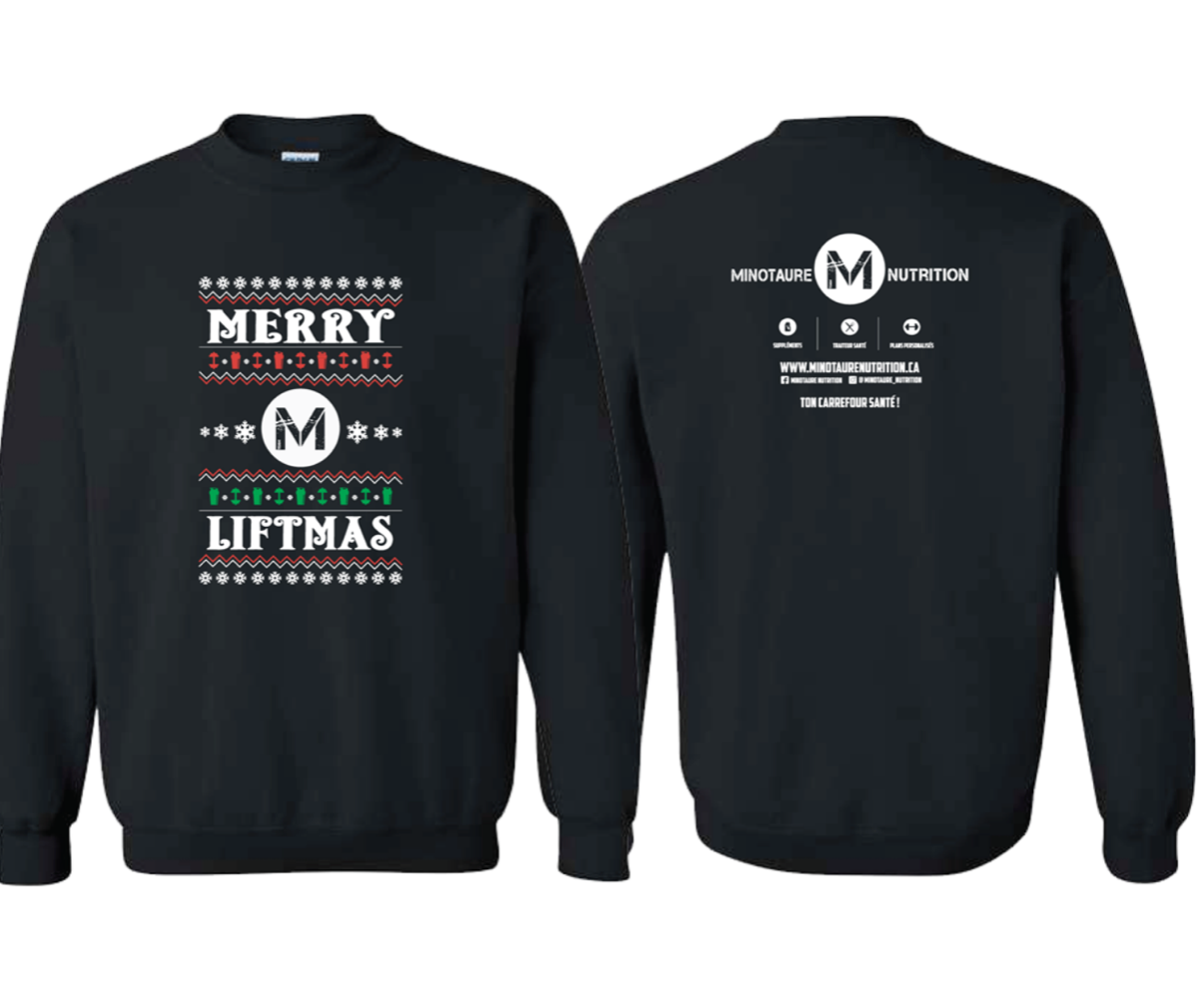 Minotaur Nutrition Merry Liftmas Crewneck