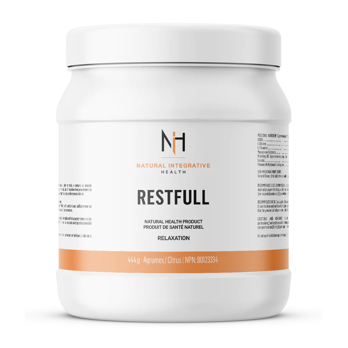 NIH - Restfull Powder Citrus 444g