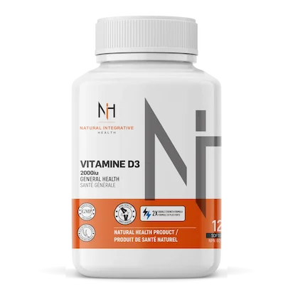 NIH Vitamine D3 2000 UI – 120 gélules